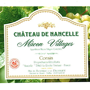 Les vins Corsin – Château de Nancelle  - LA ROCHE-VINEUSE
