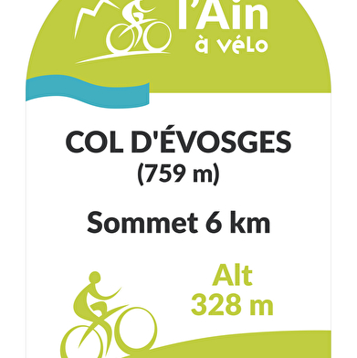 Col d'Evosges depuis Saint Rambert en Bugey