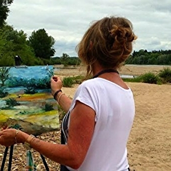 Work shop in France, Agnès Van Gaalen: peintre - LA CHARITE-SUR-LOIRE