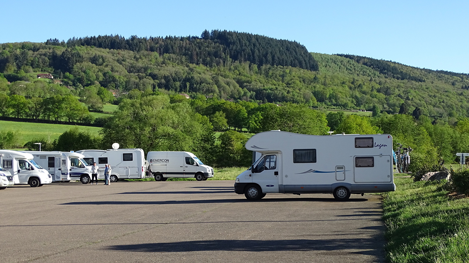 Aire de stationnement pour camping-car
