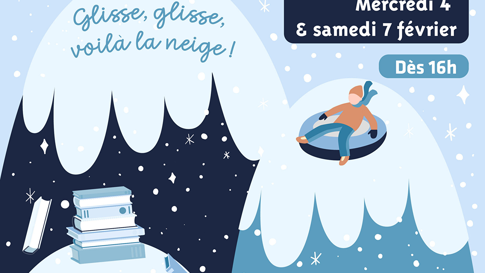 L'heure du conte - Glisse, glisse, voilà la neige !