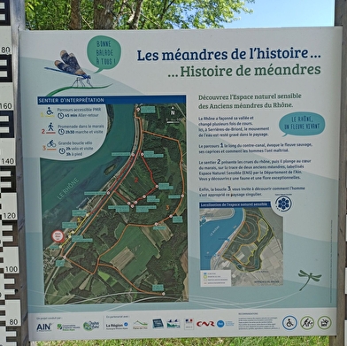 Boucle vélo des méandres du Rhône, ENS de l'Ain