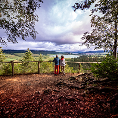 Belvédère des Deux Lacs depuis le Brey