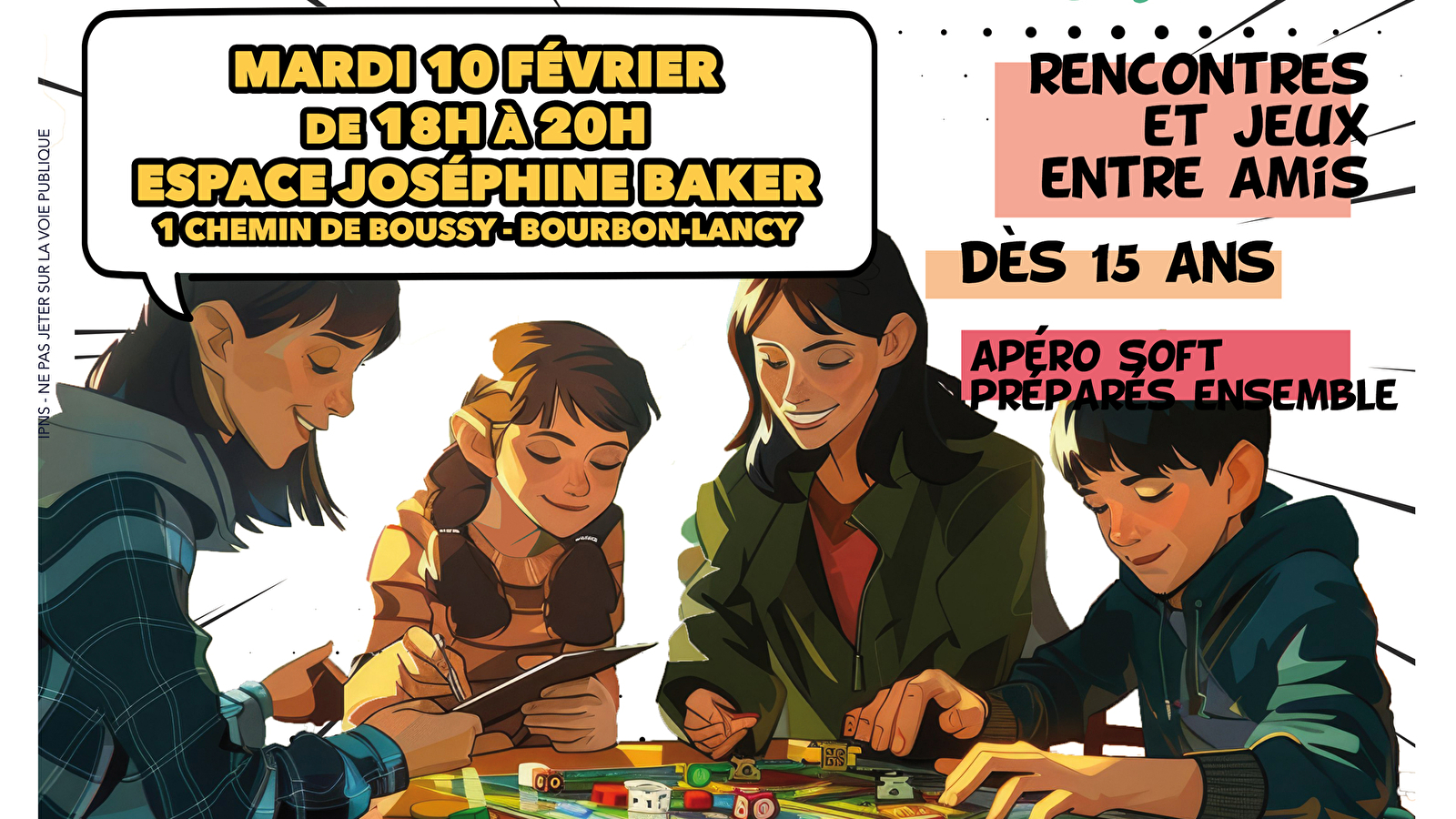 Soirée jeu'nes pendant les vac' scolaires