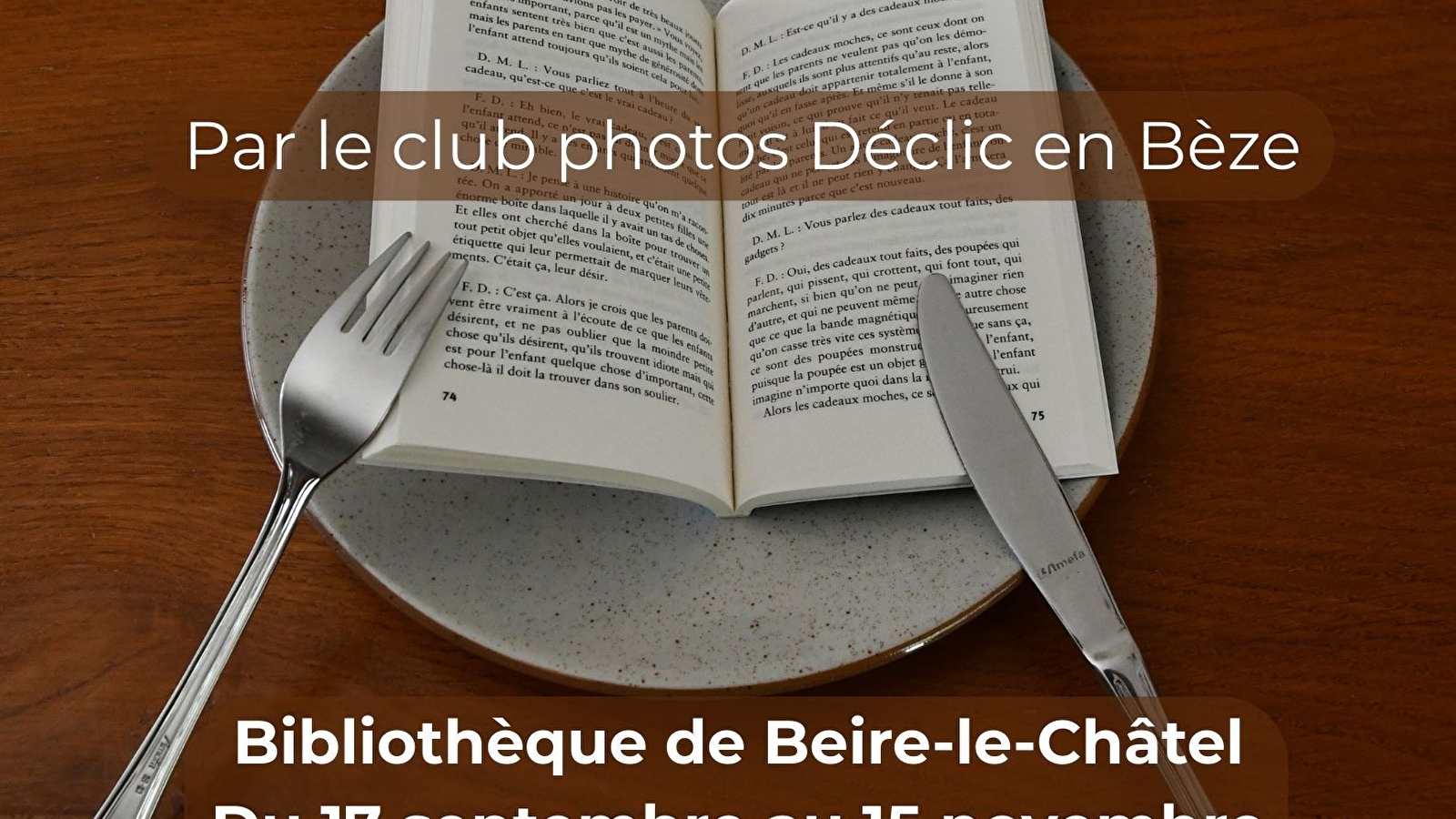 Exposition photos 'Expressions françaises' par le club photos Déclic en Bèze