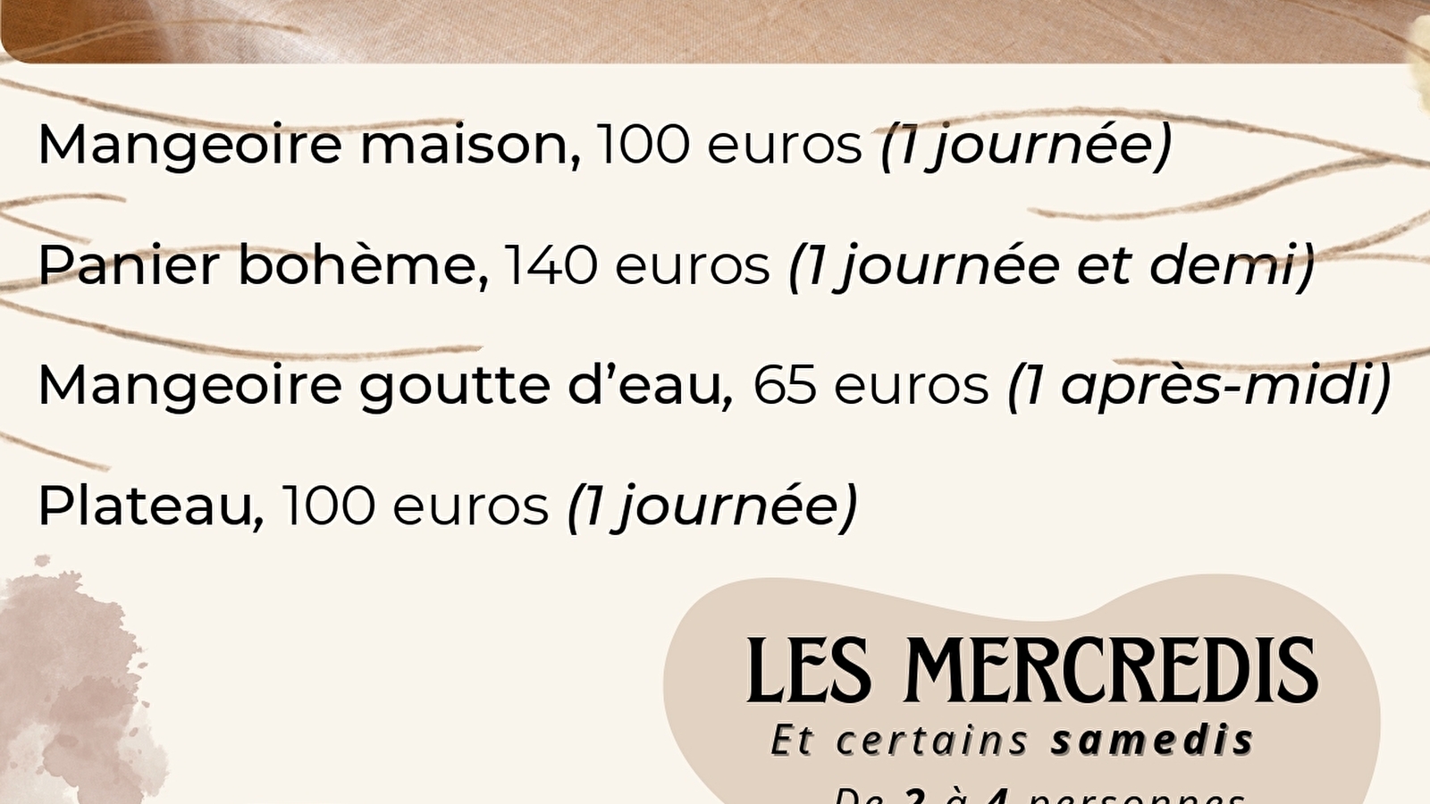 Atelier - Stage d'initiation à la vannerie d'osier