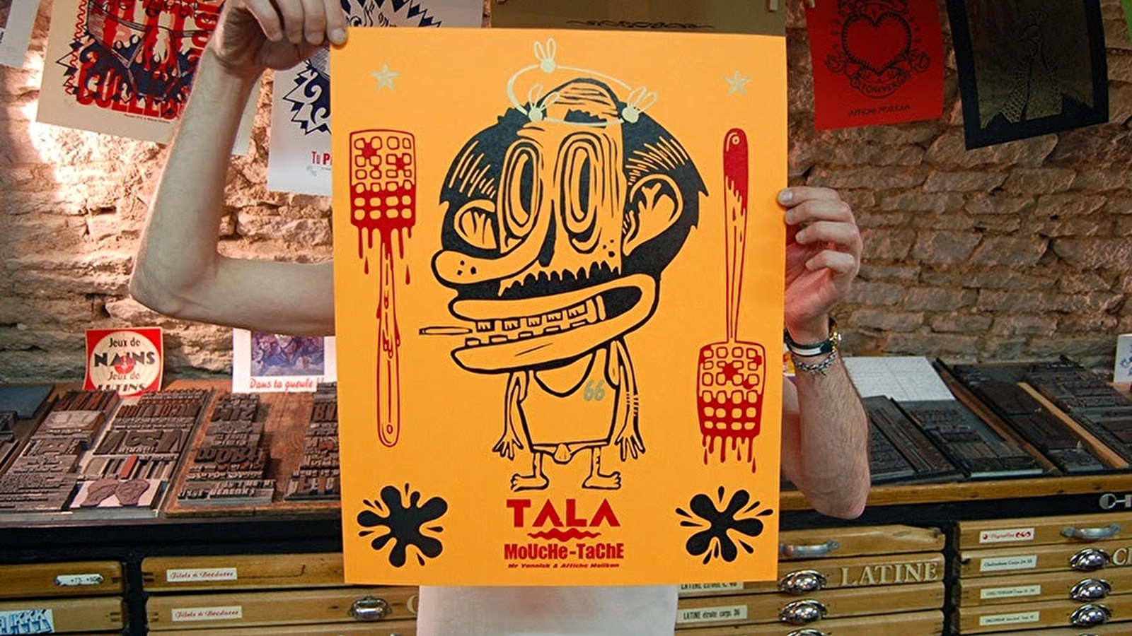 Atelier de typographie Affiche Moilkan