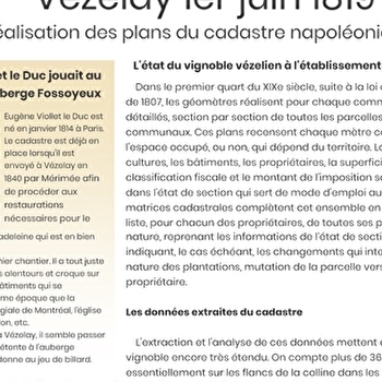 Visite guidée insolite : Vézelay en 1821 - VEZELAY