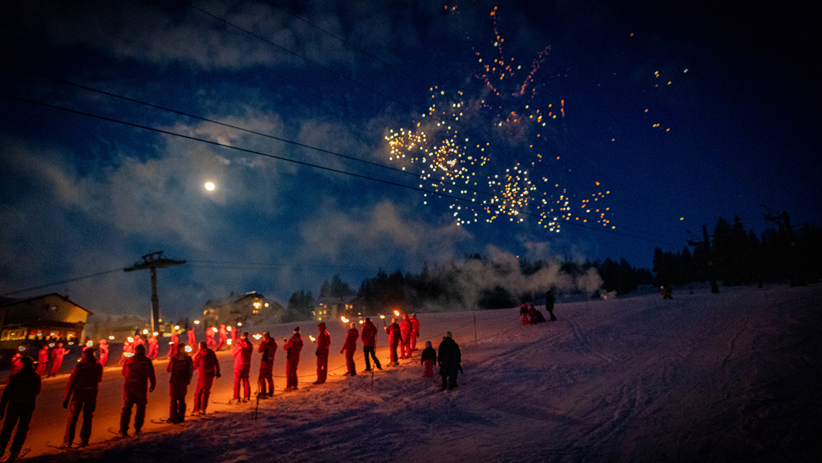 Kids aux flambeaux ESF Lamoura