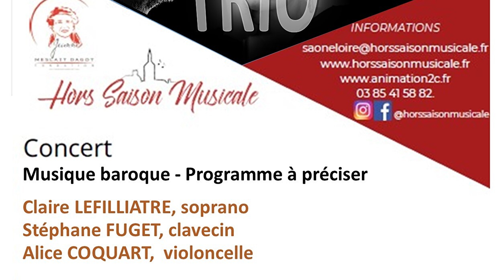 Hors saison musicale / Trio Les épopées - Concert de musique baroque