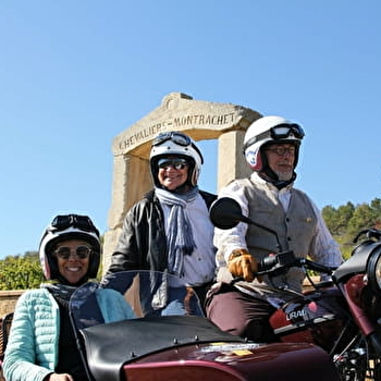 EXCURSIONS EN SIDE-CAR DANS LE VIGNOBLE - ESCAPADE DANS LES CLIMATS DE BOURGOGNE - 1H - MEURSAULT