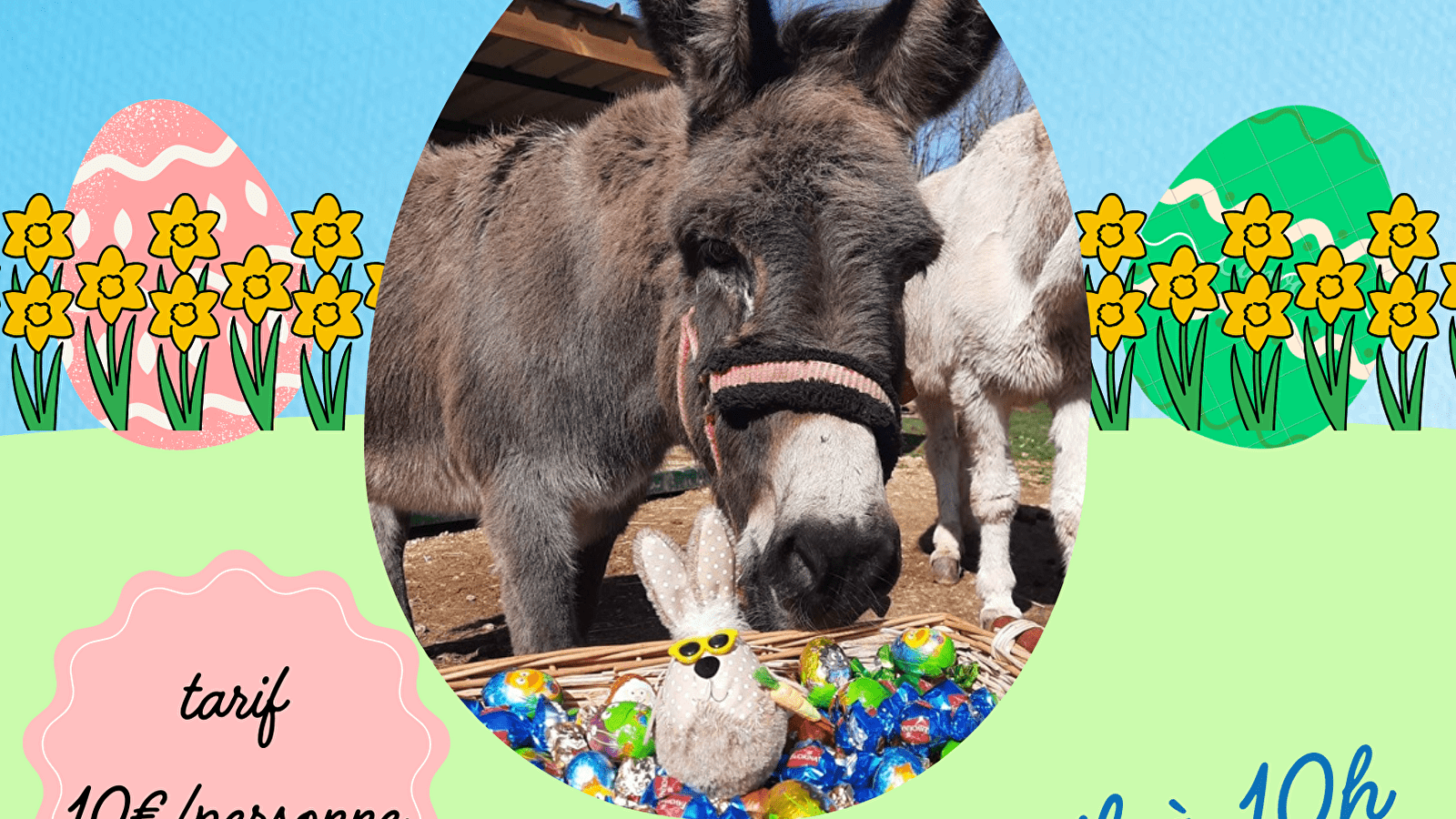 Chasse aux oeufs à la flânerie d'Audrey