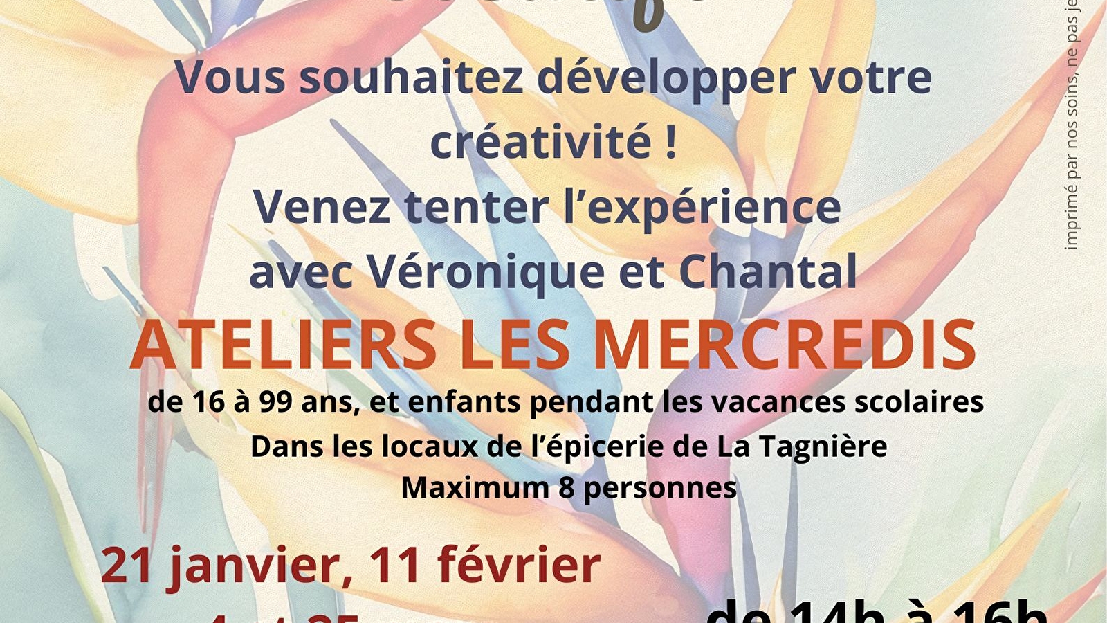 Ateliers artistiques et créatifs