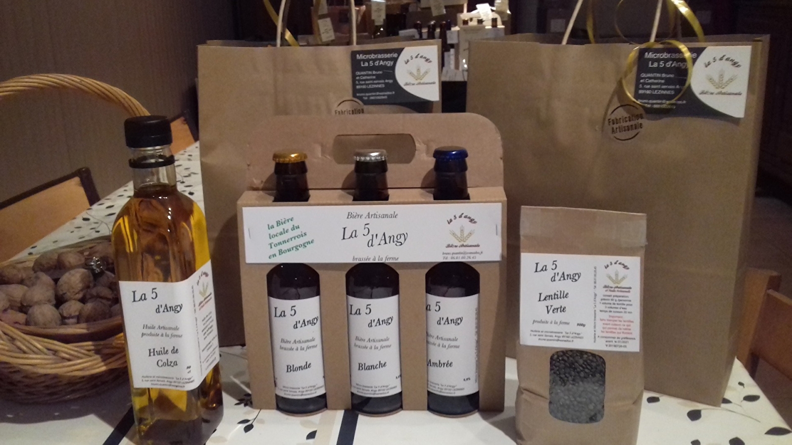 La 5 d'Angy - Micro Brasserie et Huilerie du Tonnerrois