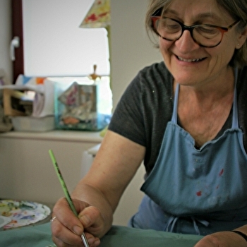 Peinture sur textile  - COLOMBIER-EN-BRIONNAIS