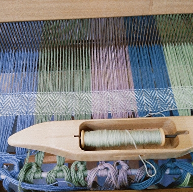 Stage de tissage : écharpe ou tour de cou