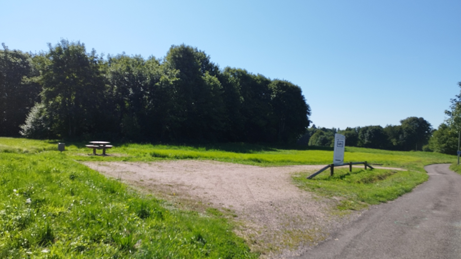 Aire de stationnement pour camping-cars