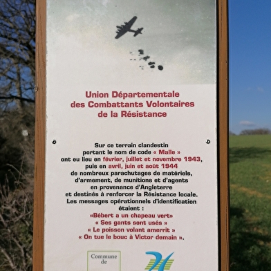 Lieu de parachutage - Seconde Guerre mondiale