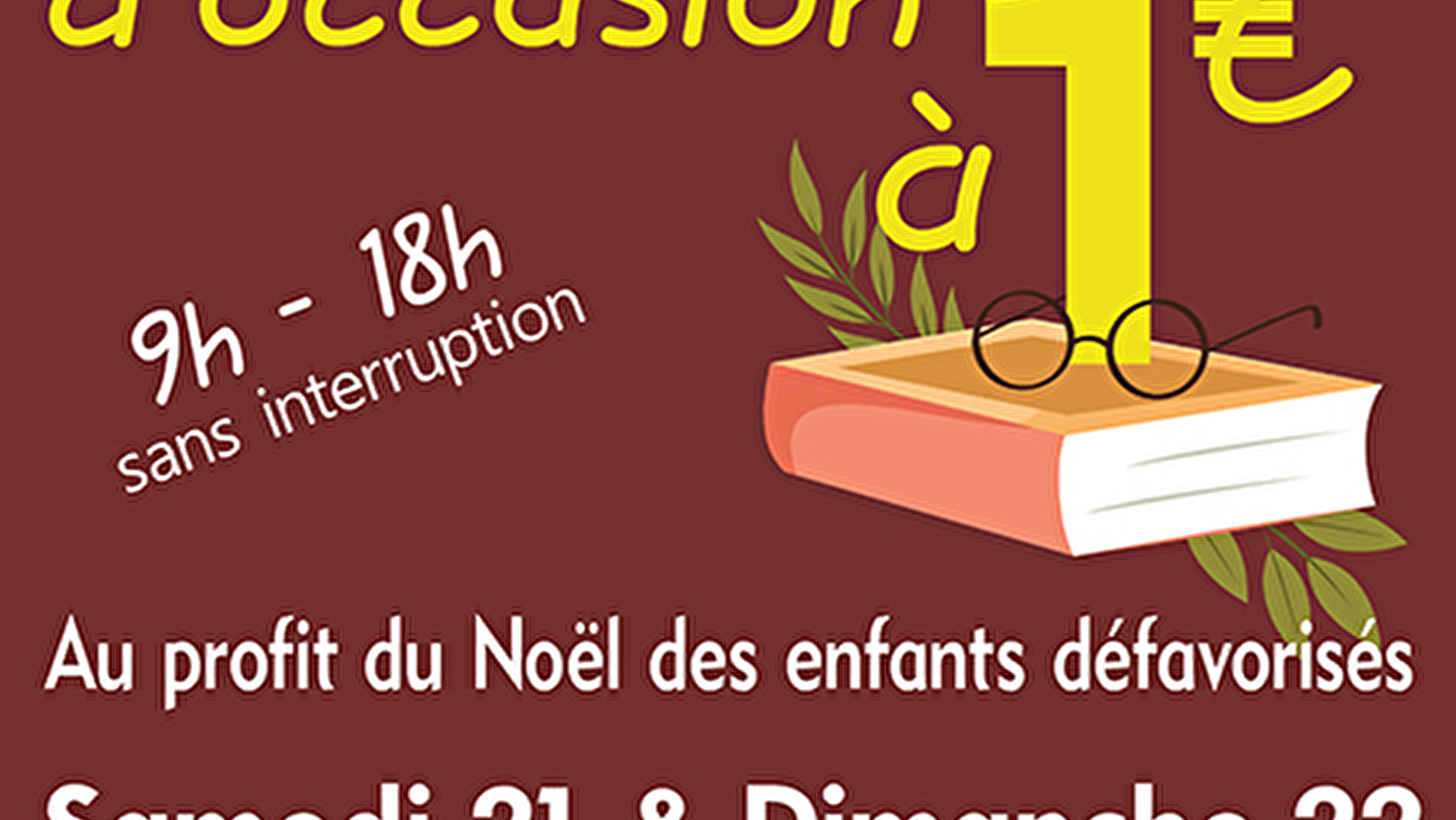 Vente de livres d'occasion à 1€