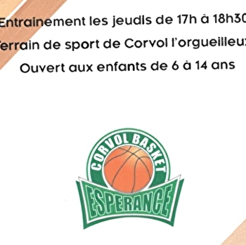 Entraînement de basket - Corvol Basket Espérance - CORVOL-L'ORGUEILLEUX