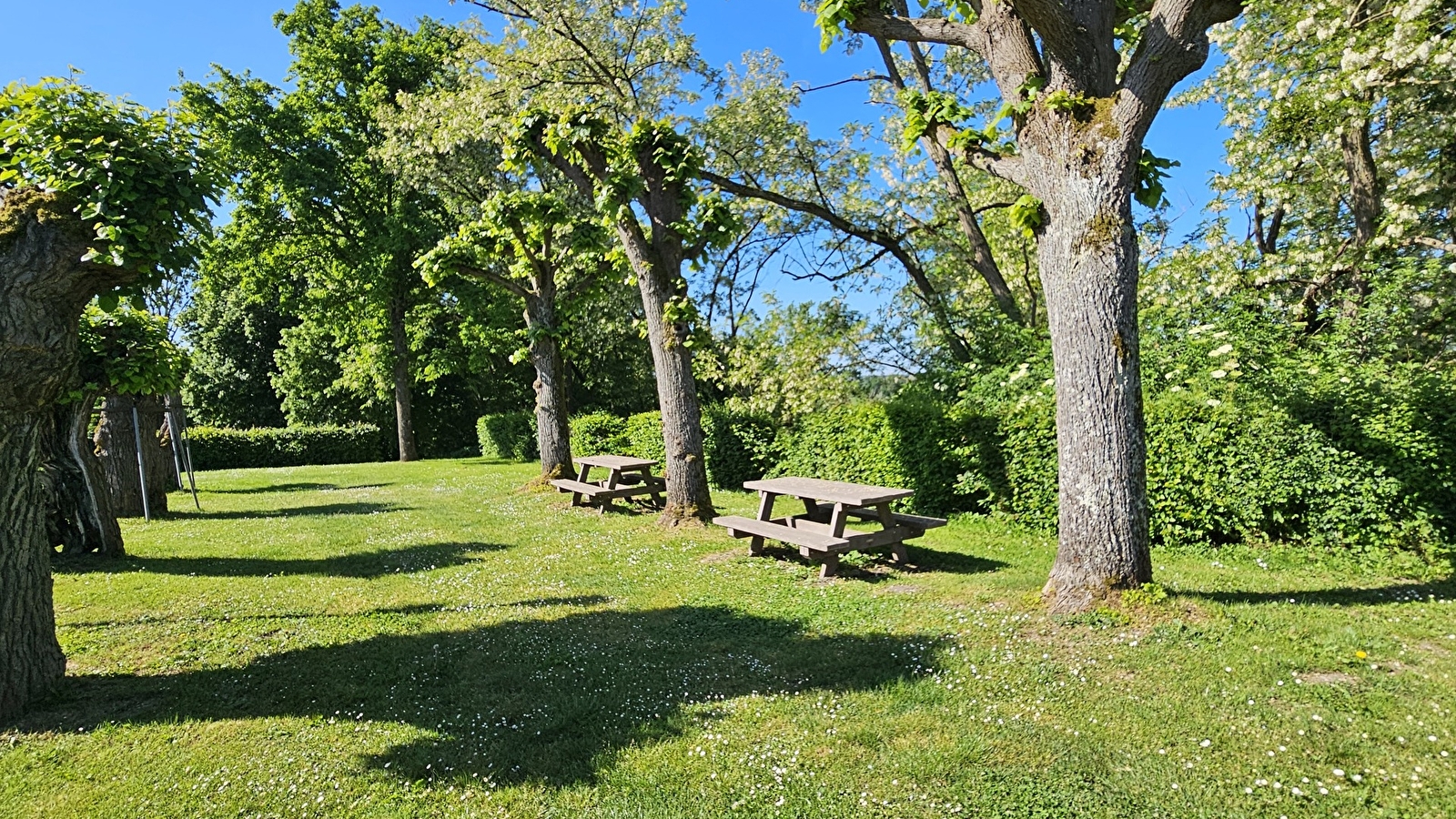 Aire de pique en face de l'église