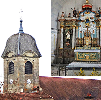 Église Nicolas Ledoux de l'Assomption et son retable - FOUVENT-SAINT-ANDOCHE