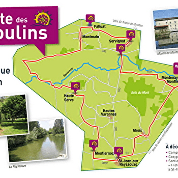 La route des trois moulins - MANTENAY-MONTLIN