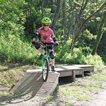 Parcours VTT 22 bleu - La Voie du Tram - Espace FFC Ain Forestière - VALSERHONE