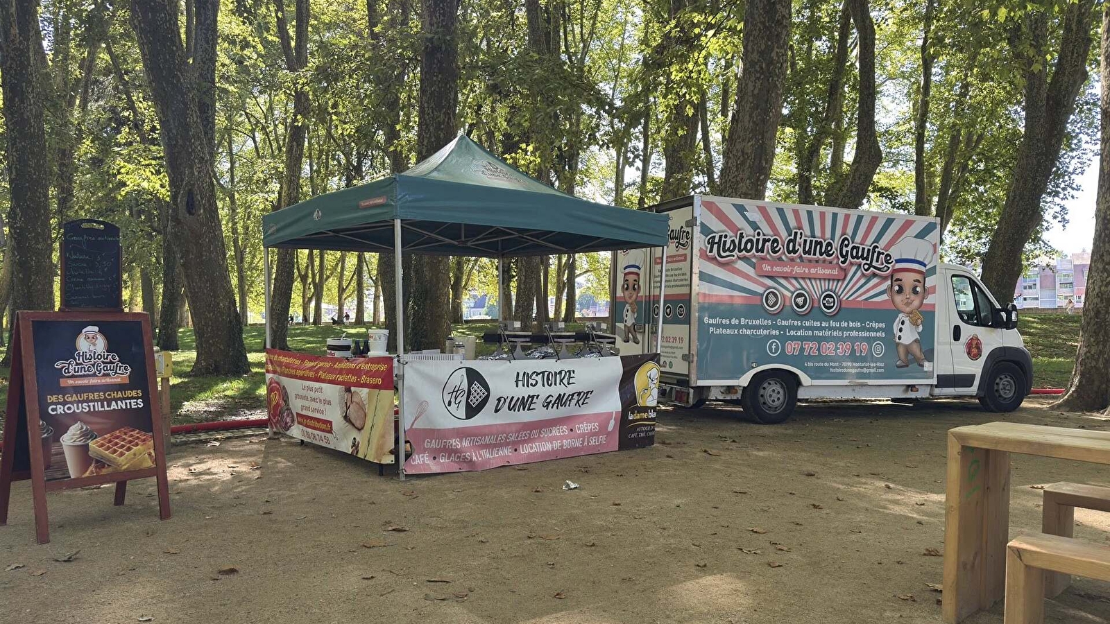 Food-truck Histoire d'une gaufre