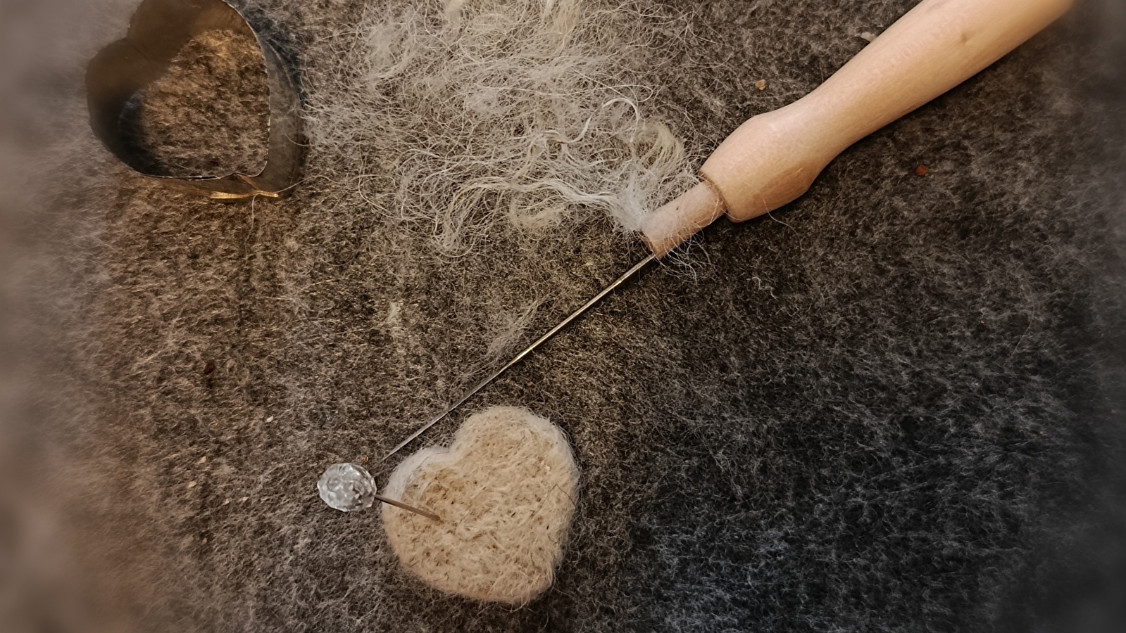 Atelier feutrage à l'aiguille