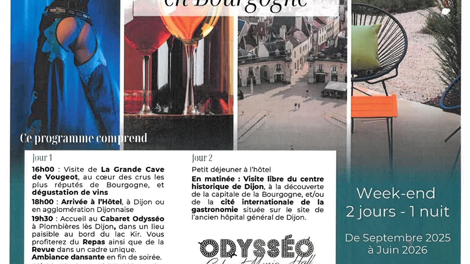 Séjour Vignes et Paillettes -Week end en Bourgogne 