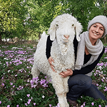 Atelier à la ferme autour des chèvres Angora et de la laine -La Fée Mohair - TROIS-VEVRES