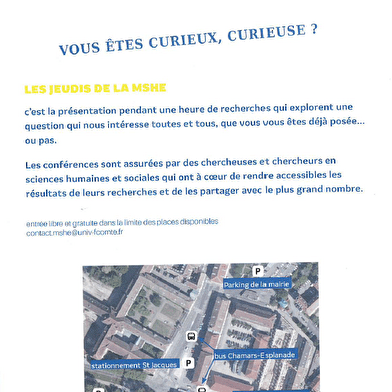 Les Jeudis de la MSHE