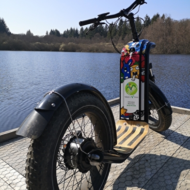 Trottinette électrique tout terrain dans le Morvan