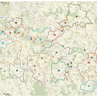 Chemins de randonnée balisés du territoire de la Veyle