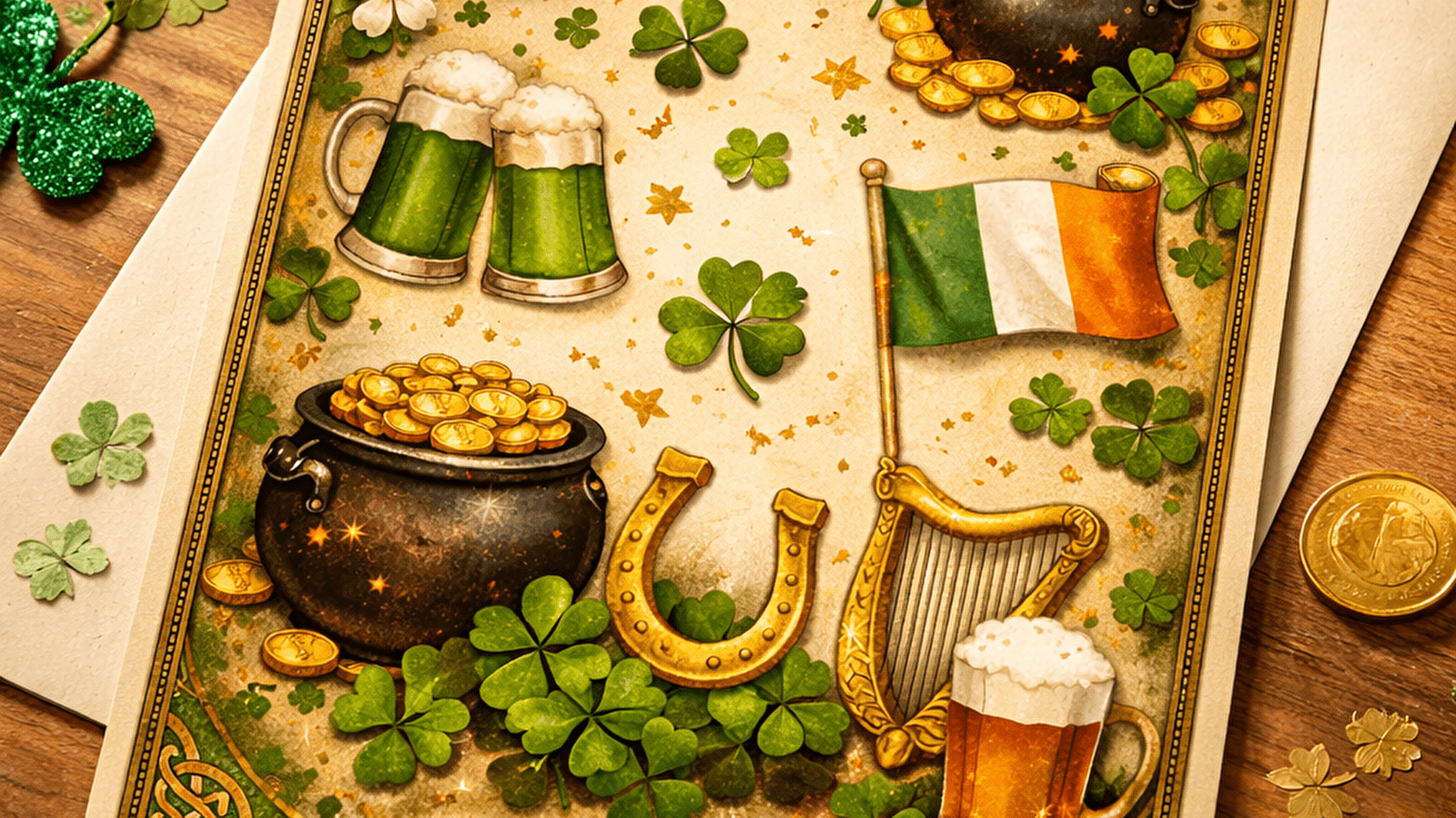 Bricolage : carte sensorielle de la St Patrick