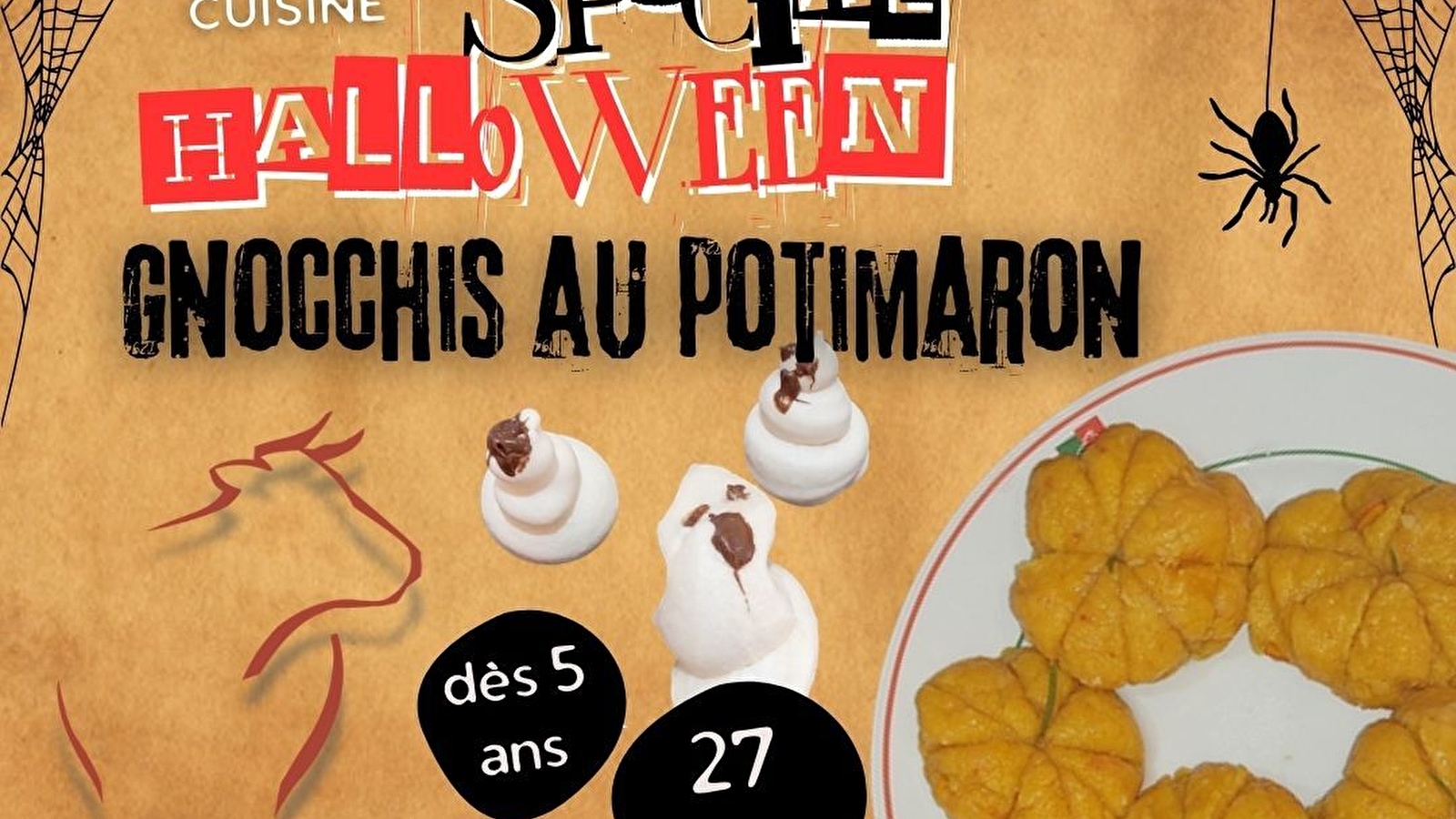 Atelier de cuisine participatif : les gnocchi d'Halloween