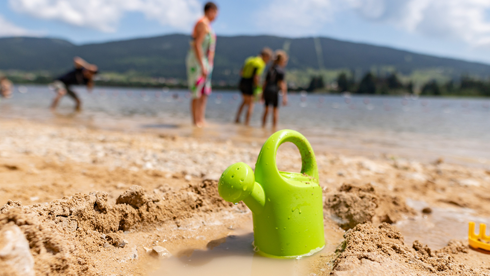 Baignade au lac des Rousses