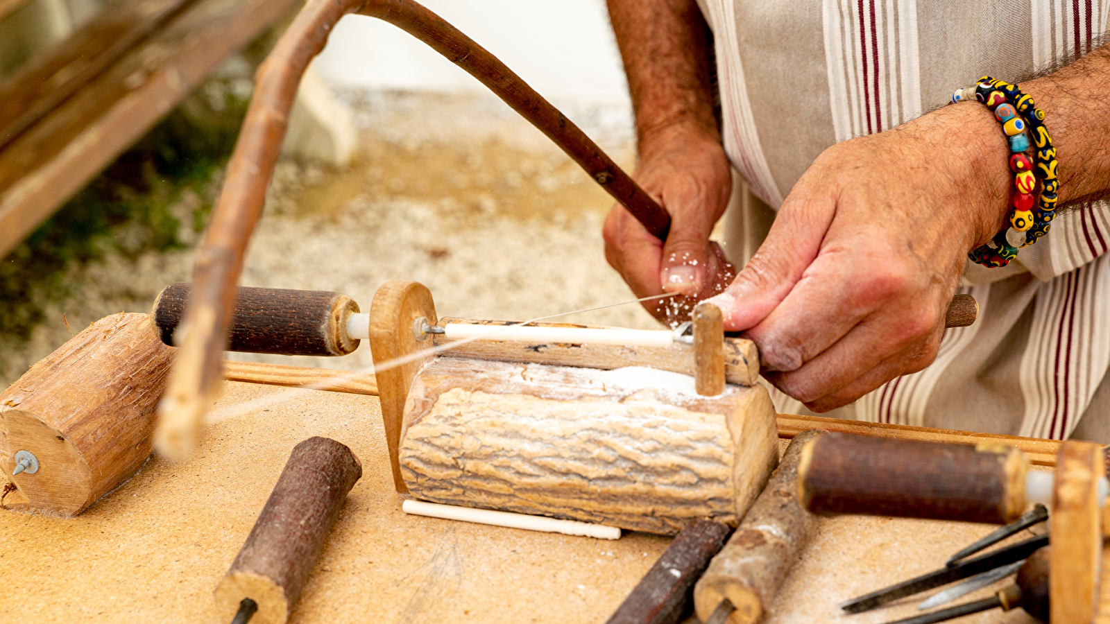 Démonstration des techniques et savoir-faire de l'antiquité
