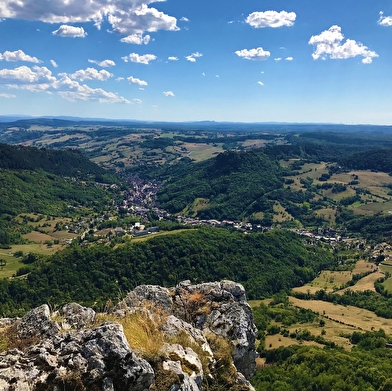 Salins les Bains et le Mont Poupet