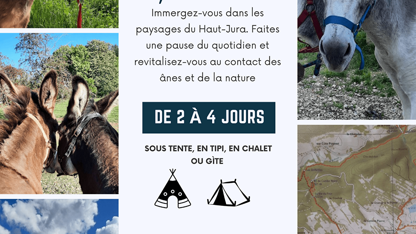 Séjour en itinérance dans le Haut-Jura, au pas de l'âne