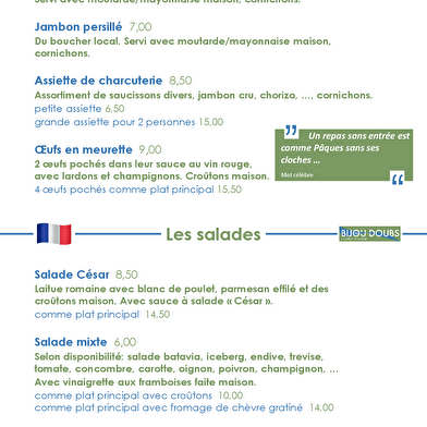 Restaurant Bijou du Doubs