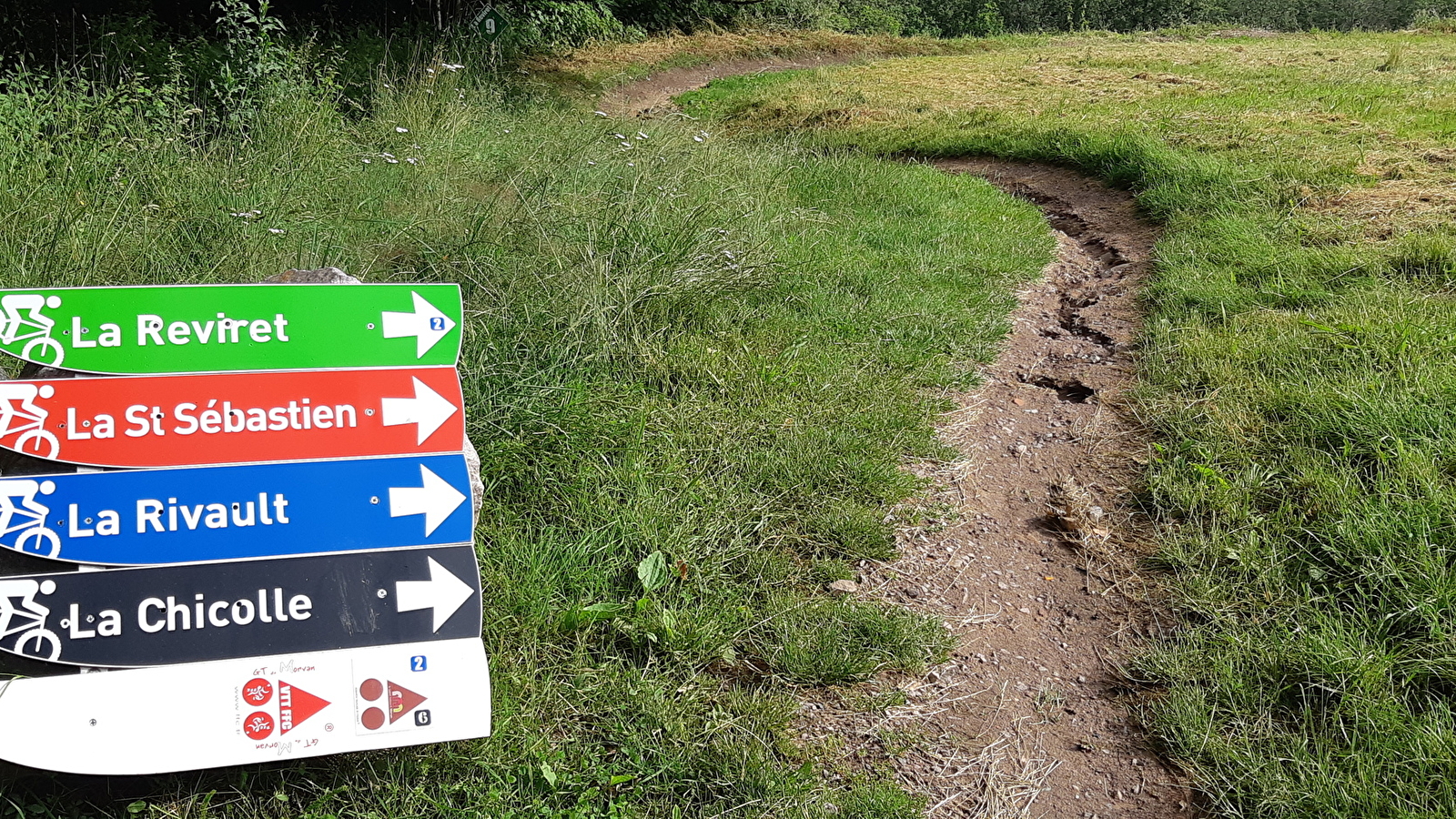 Site de piste de descente VTT