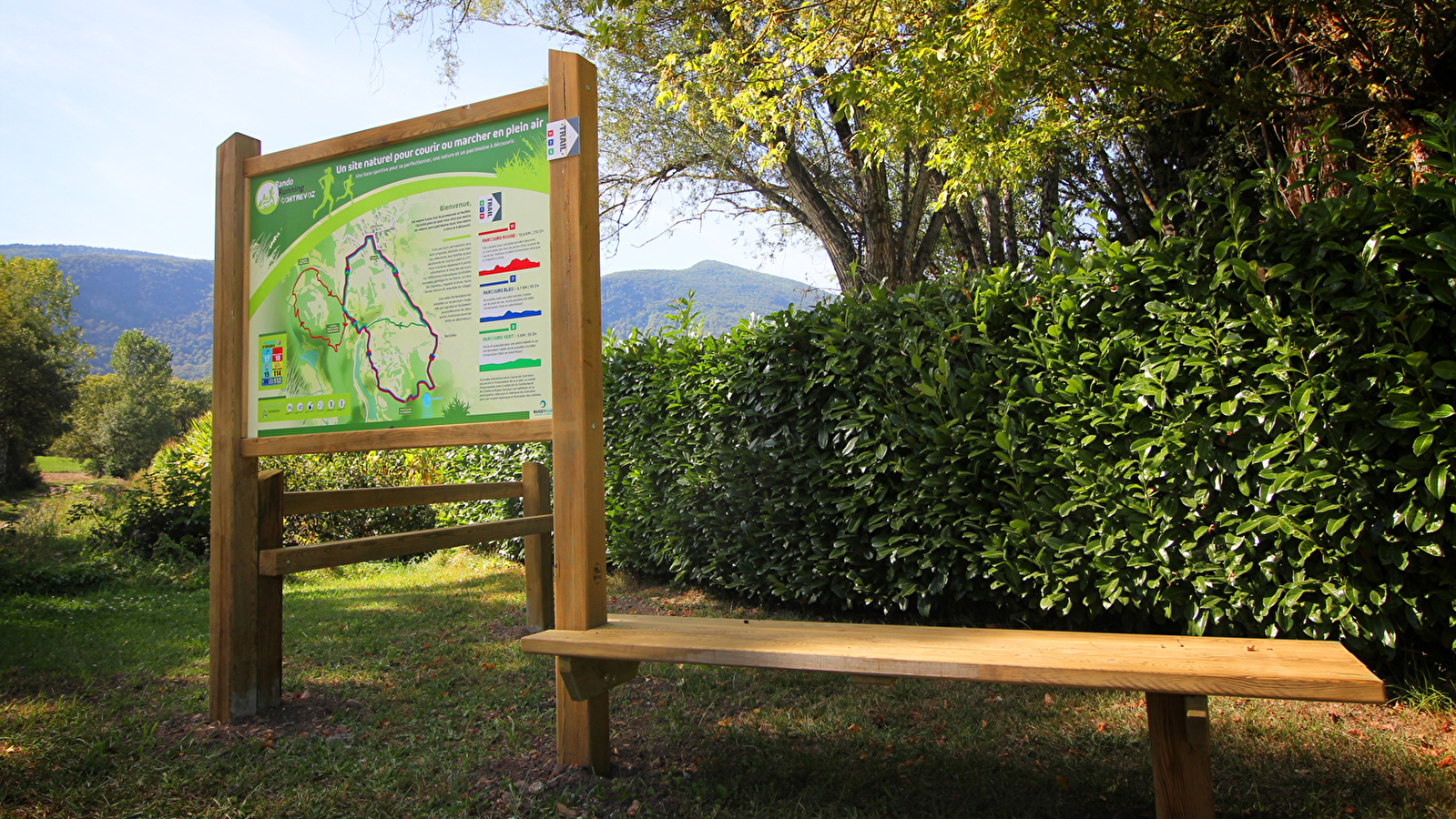 Parcours trail de Contrevoz : circuit bleu 7 km